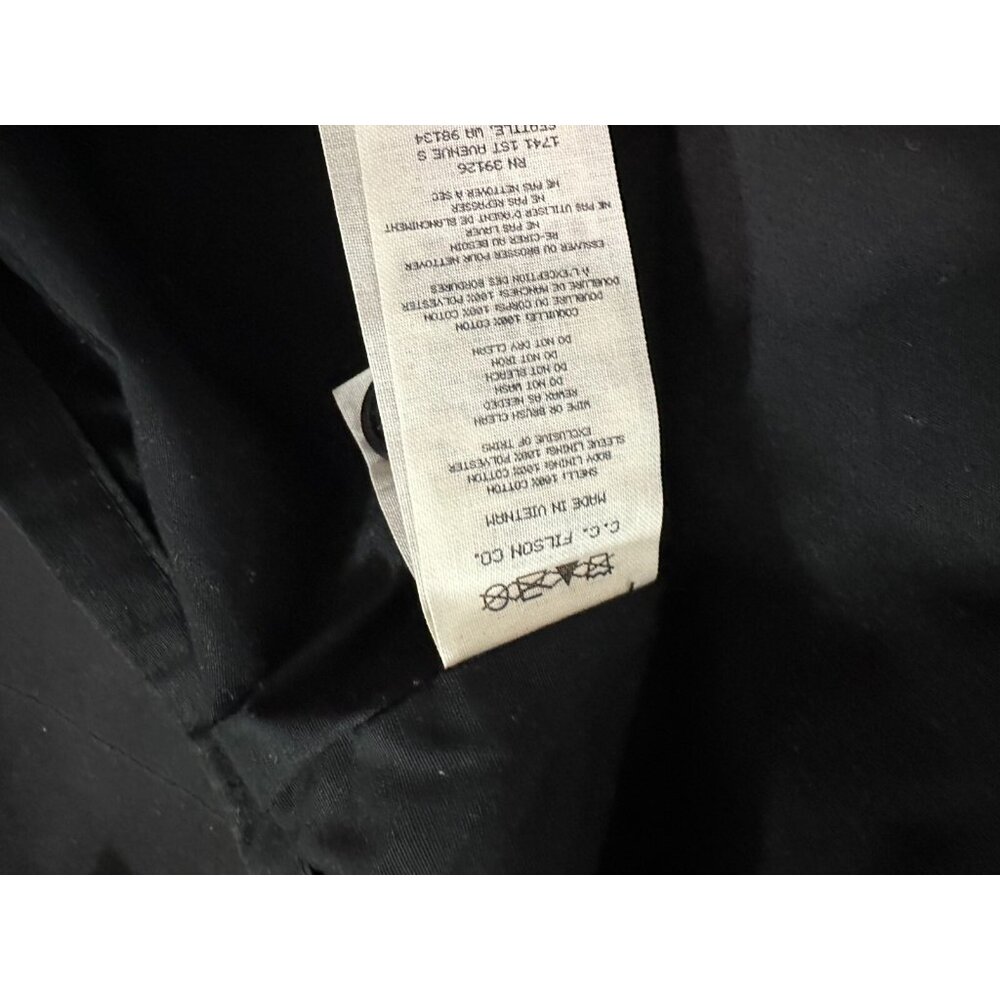 Filson Wax Cotton Cover Cloth Woodland Hooded Field Jacket sz XS Black NWT $455 - Picture 3 of 7